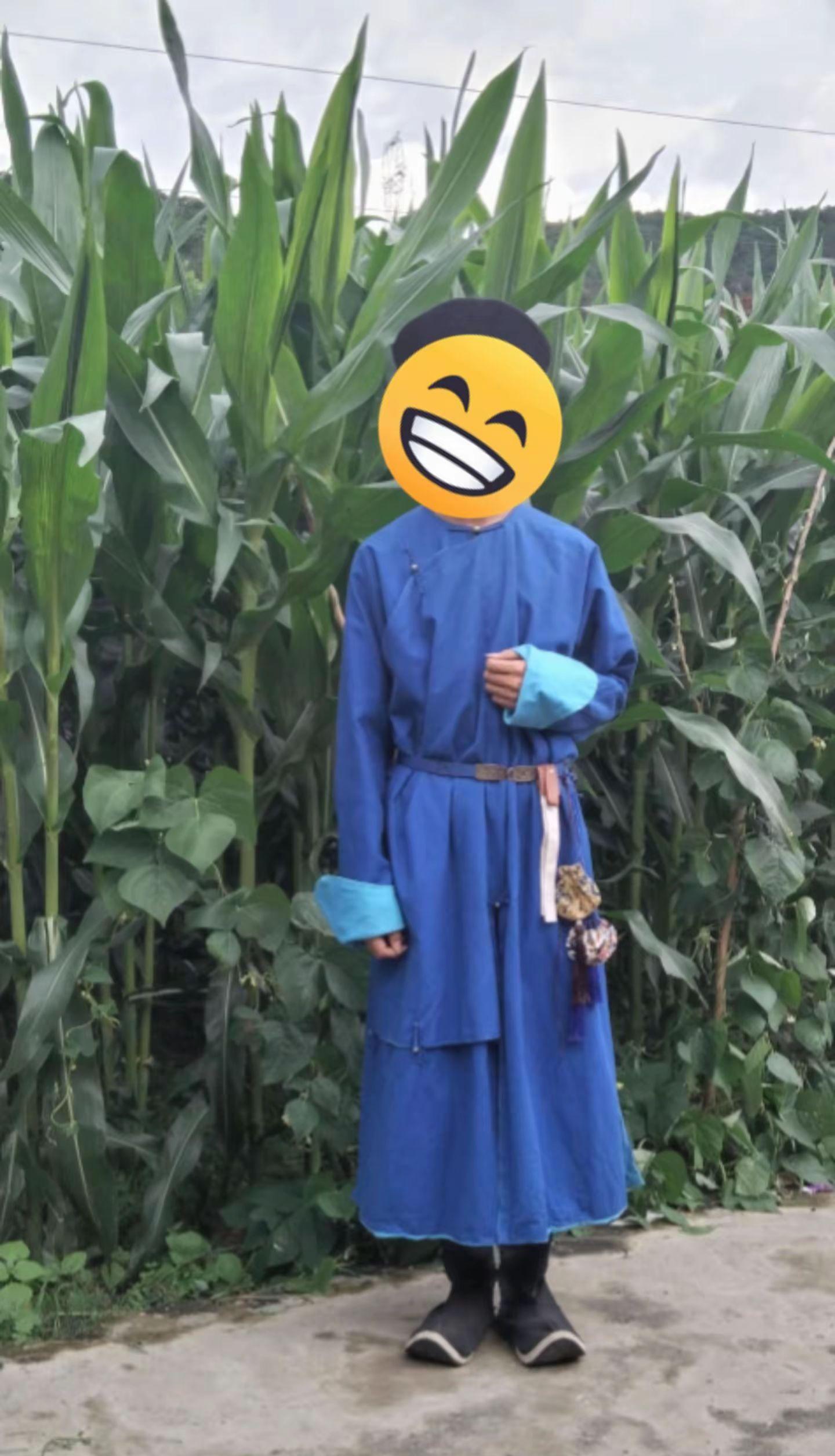 缺襟袍，满洲袍，锡伯族满族服装