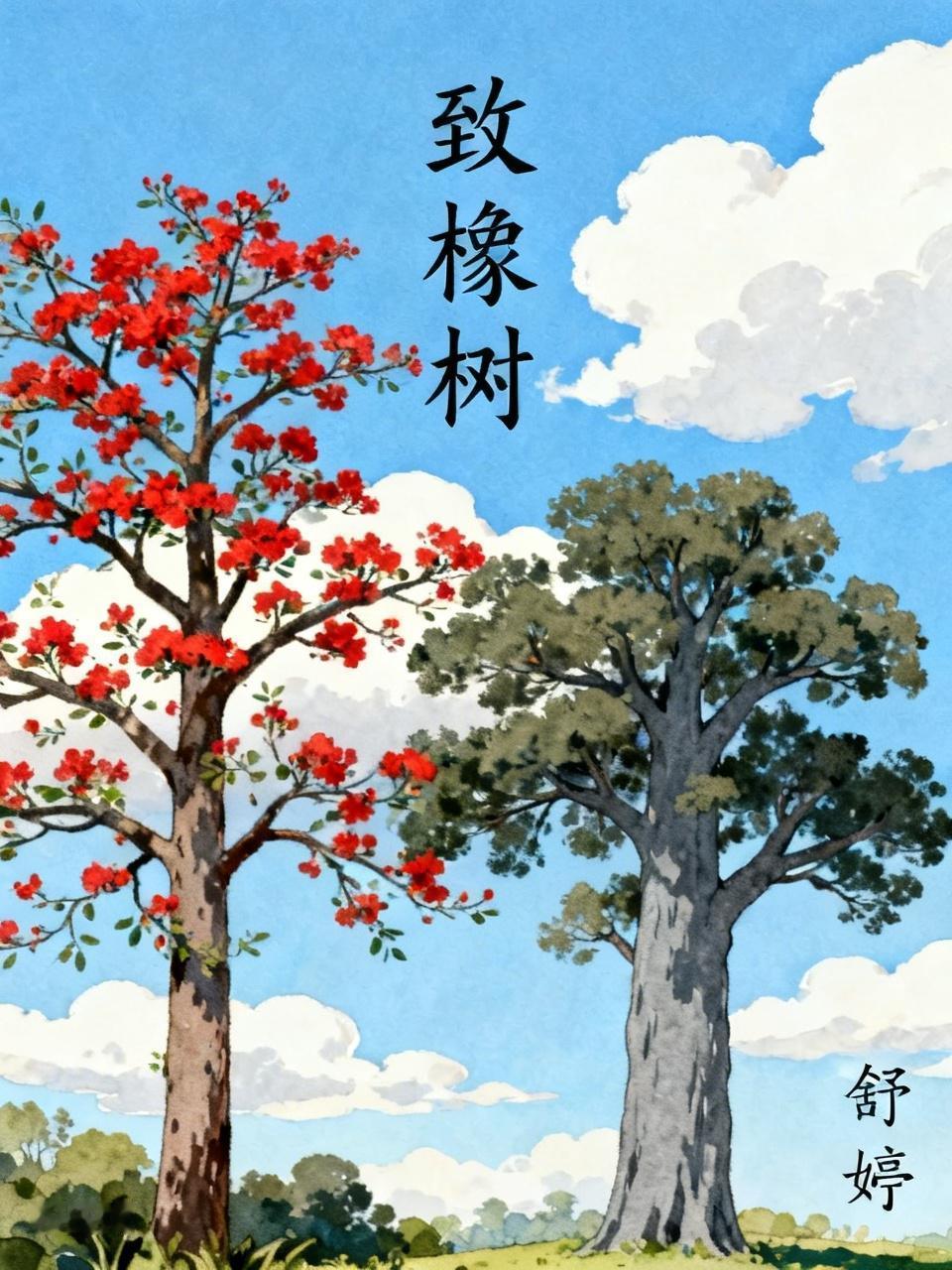 我超喜欢舒婷的《致橡树》。“我如果爱你——绝不像攀援的凌霄花，借你的高枝炫耀自己