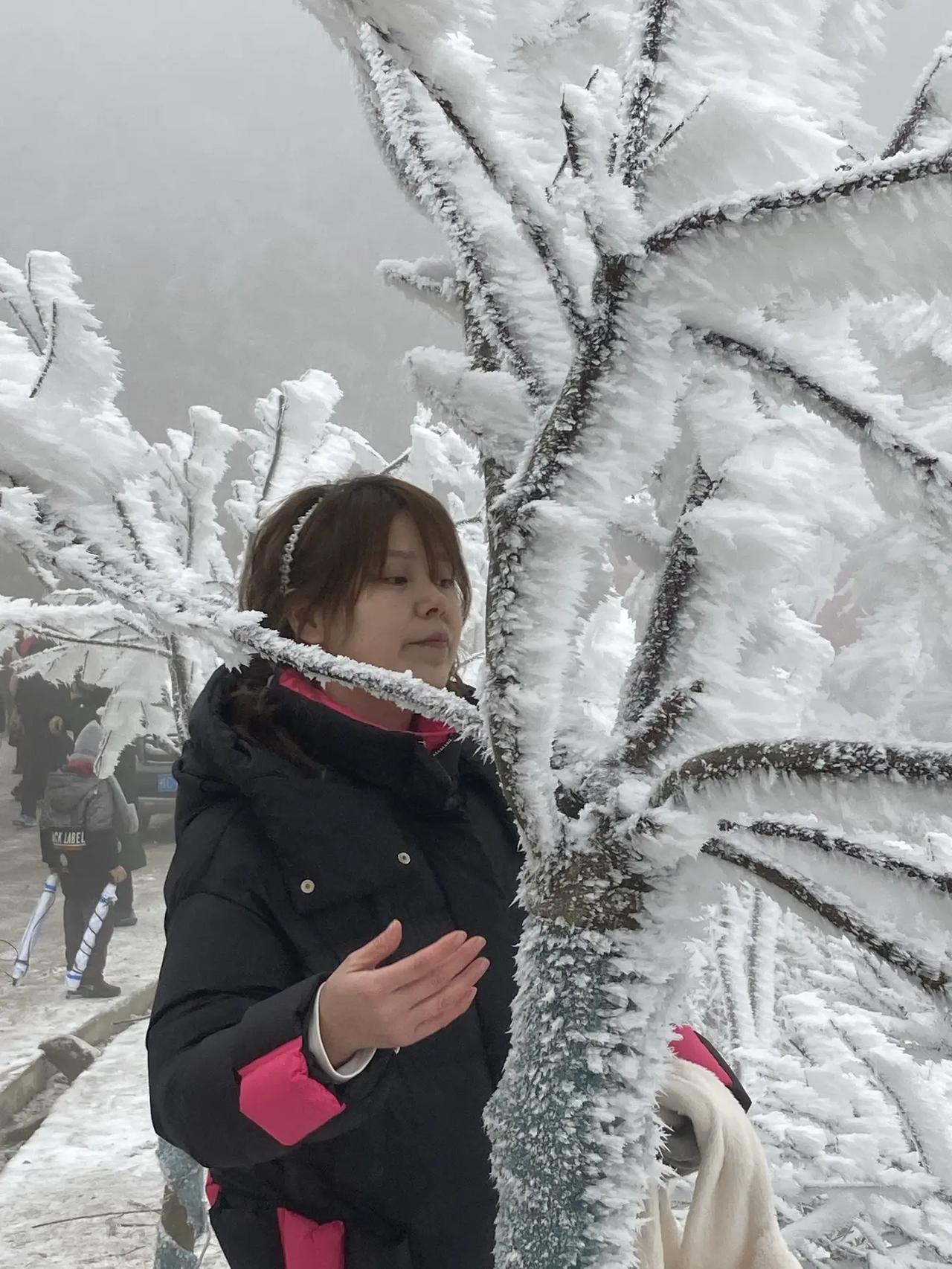 雾凇岭玩雪