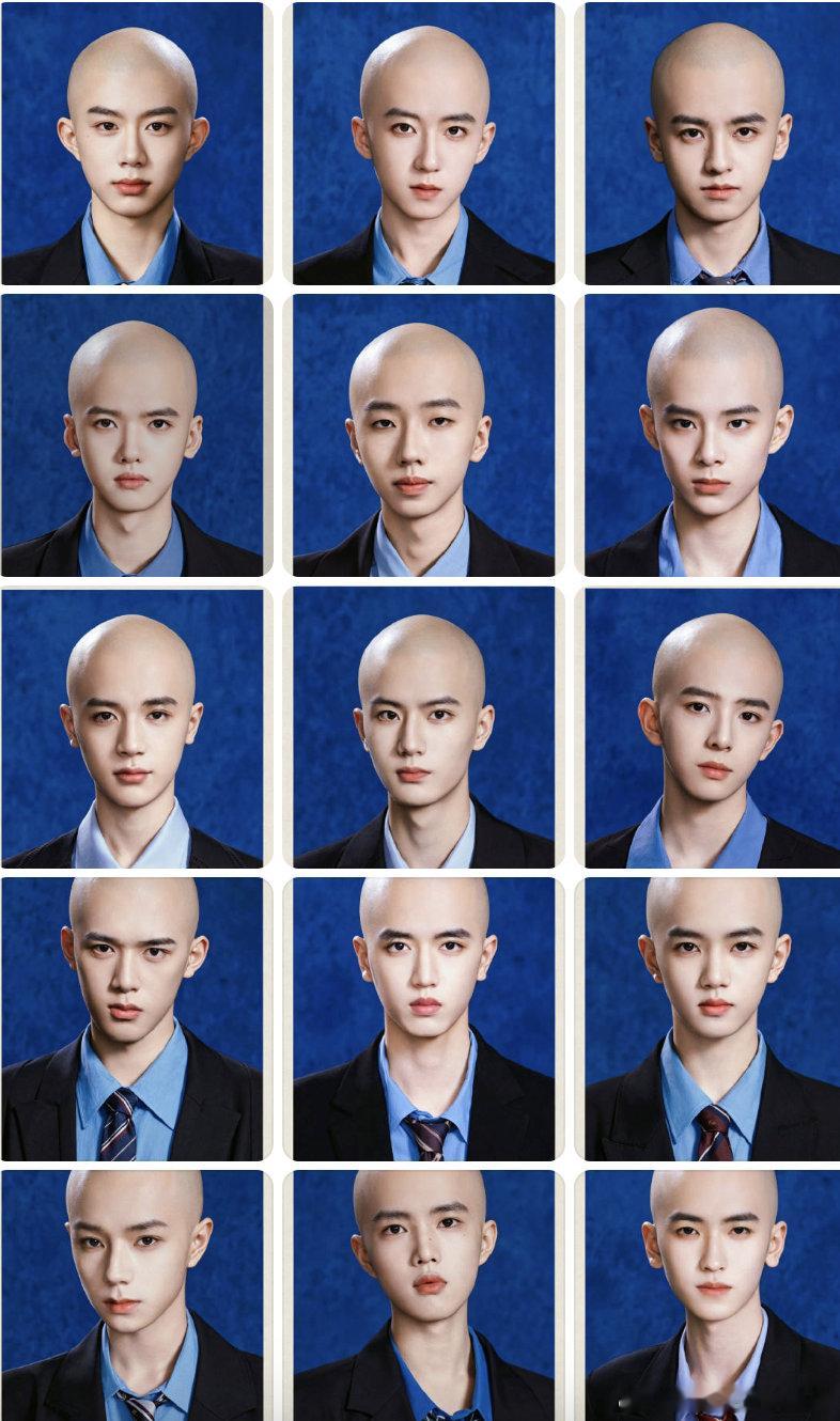 粉丝做的TF四代光头证件照粉丝整活产出 TF 四代光头证件照，褪去发型滤镜全员反