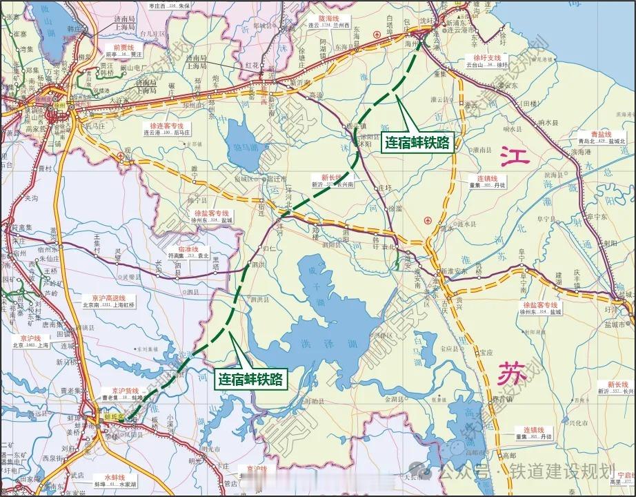国铁头条【串联苏皖，又一条铁路启动研究】4月27日，连云港经宿迁至蚌埠普速铁路技