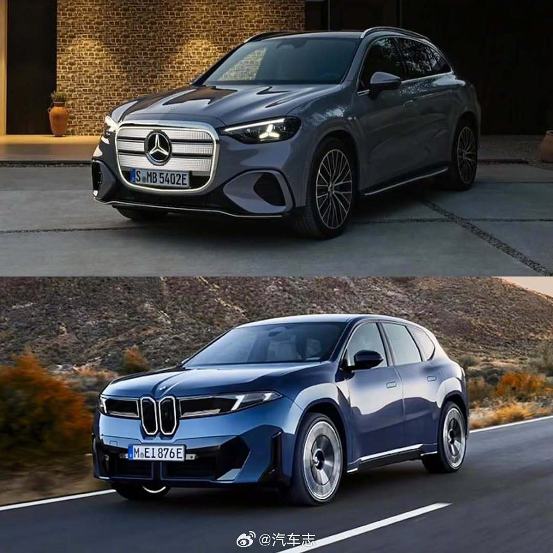 全新GLC EV🆚iX3，这一波，你站奔驰还是宝马？[doge][doge]奔