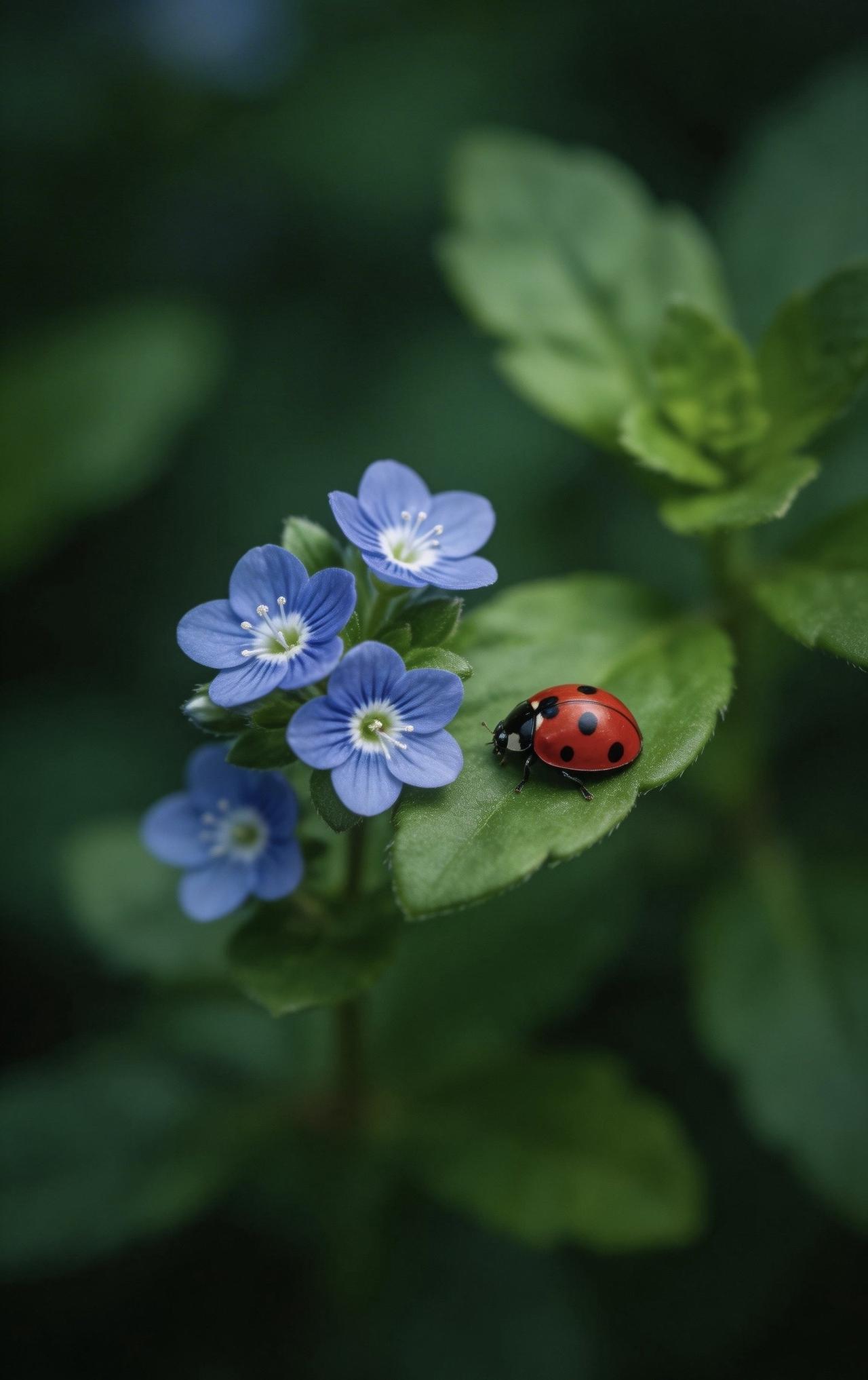 精美壁纸（686）🌈
📝画面是一抹高级的墨绿调，背景暗朦柔和，深浅绿意交叠堆