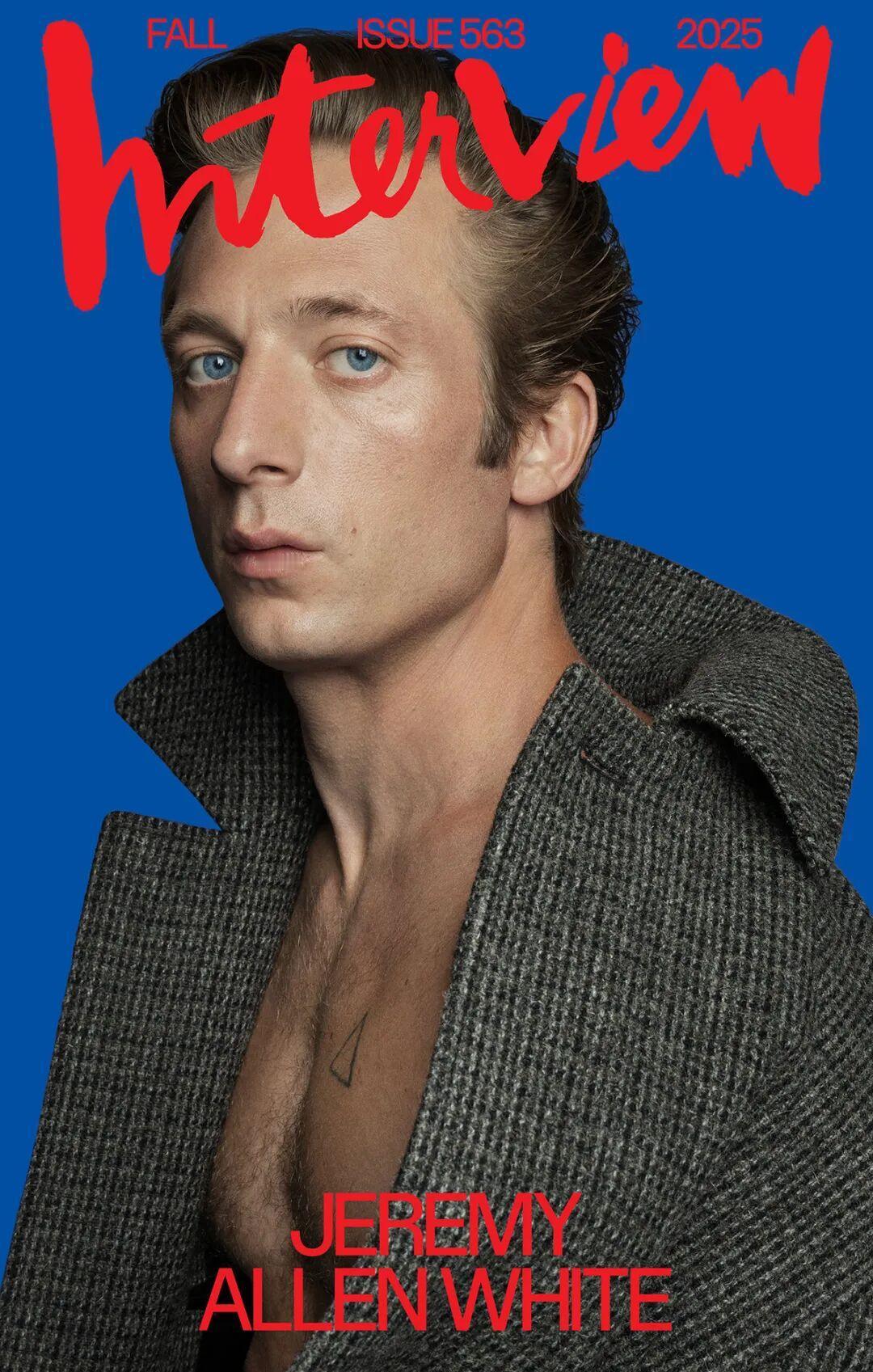 美国视帝 Jeremy Allen White 近期登上高端时尚杂志《Inter