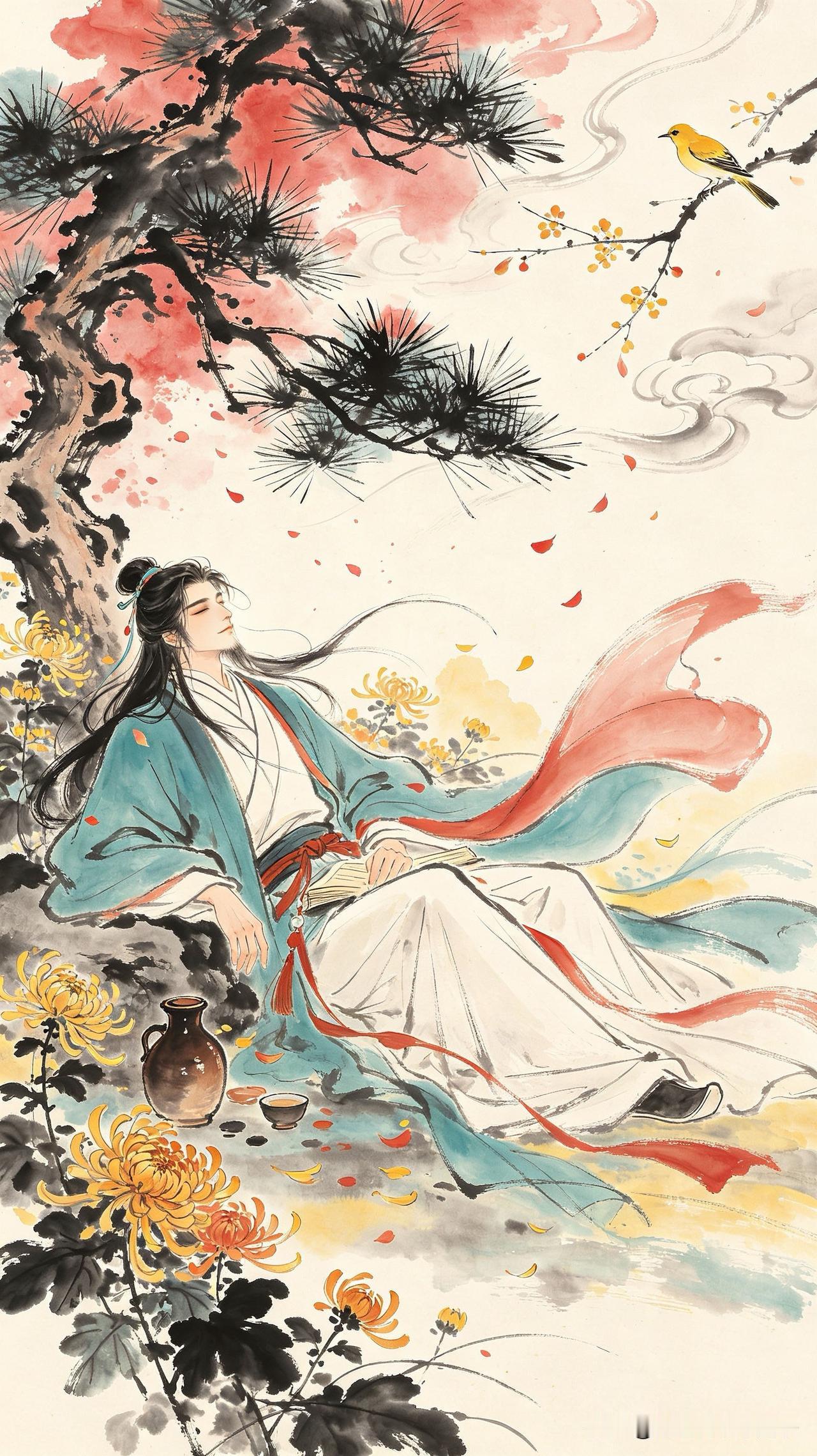 庄生晓梦醒来迟，
花落莺啼又一期。
莫笑人间驹过隙，
    
…………请师友续