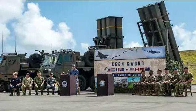 美日纠集9国6万重兵瞄准第一岛链，妄图逼迫中方让步，俄果断入局，并非配合我国，另