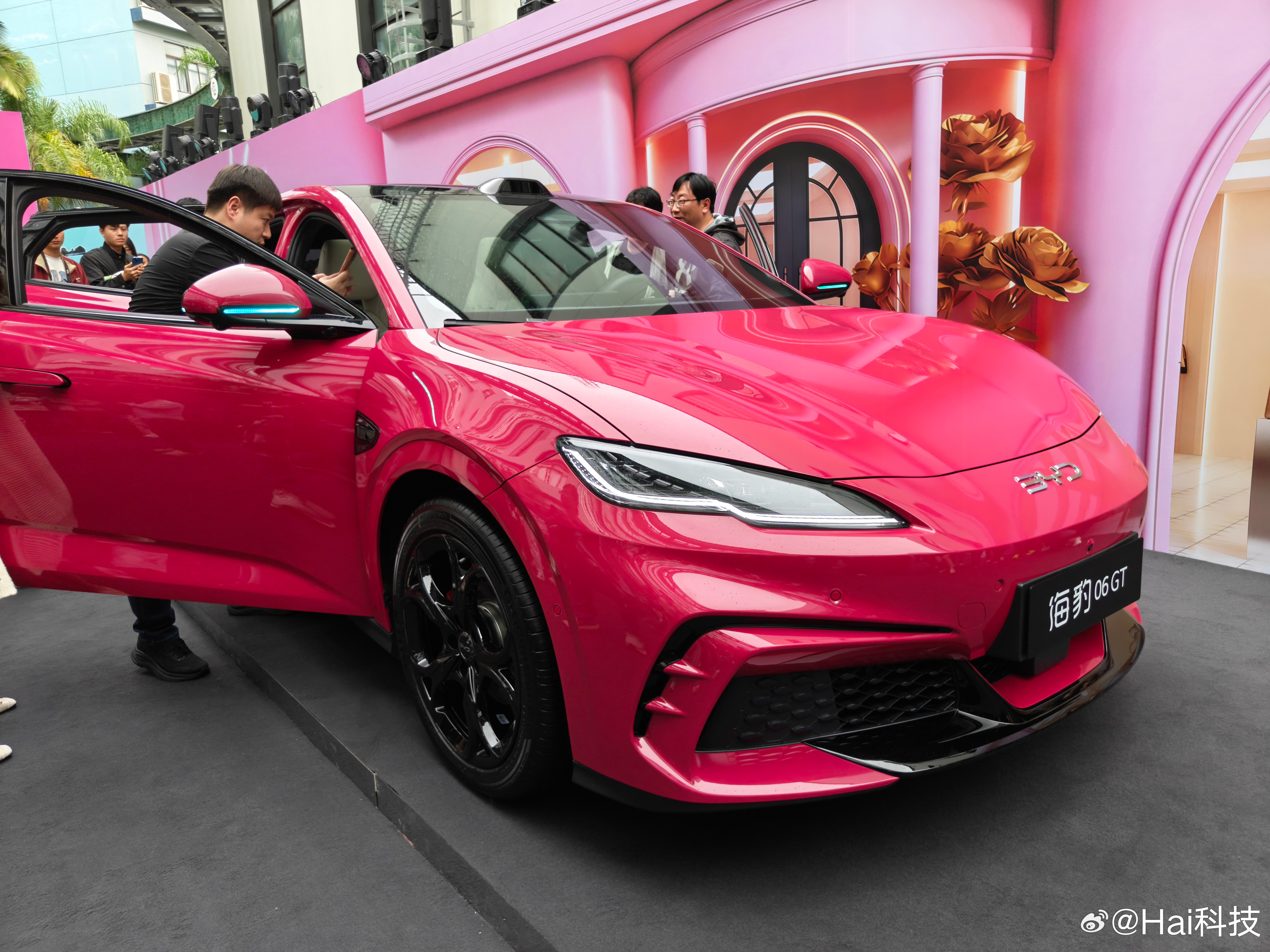 海洋网设计真的越来越有心得，而且深度把握了年轻人的喜好，海豹06GT波西亚玫红外