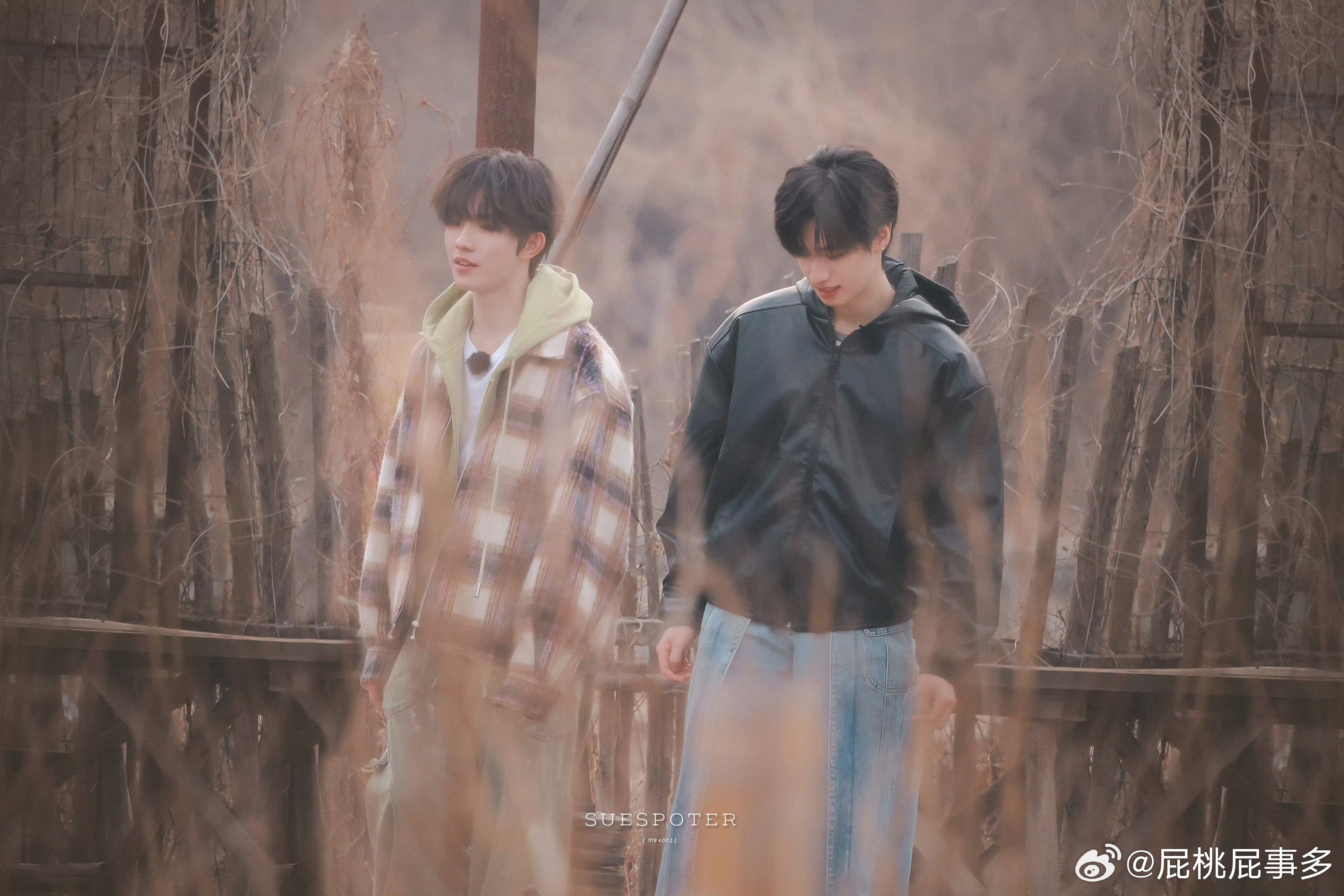 风拂原野，少年同行。犁地种田的路透满是松弛感，朱志鑫苏新皓同框就是最舒服的岁月静