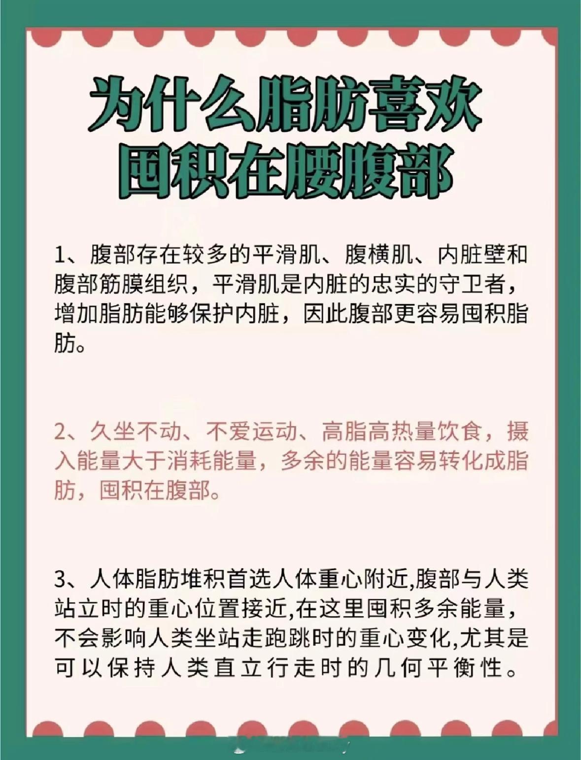 为什么脂肪喜欢囤积在腰腹部 