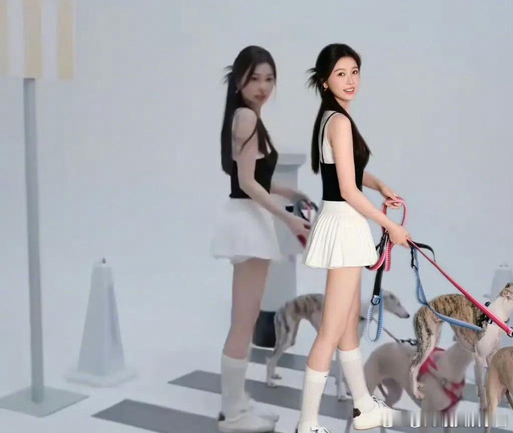 虞书欣工作室发的图这是把狗的腿也拉长了吗 ​​​