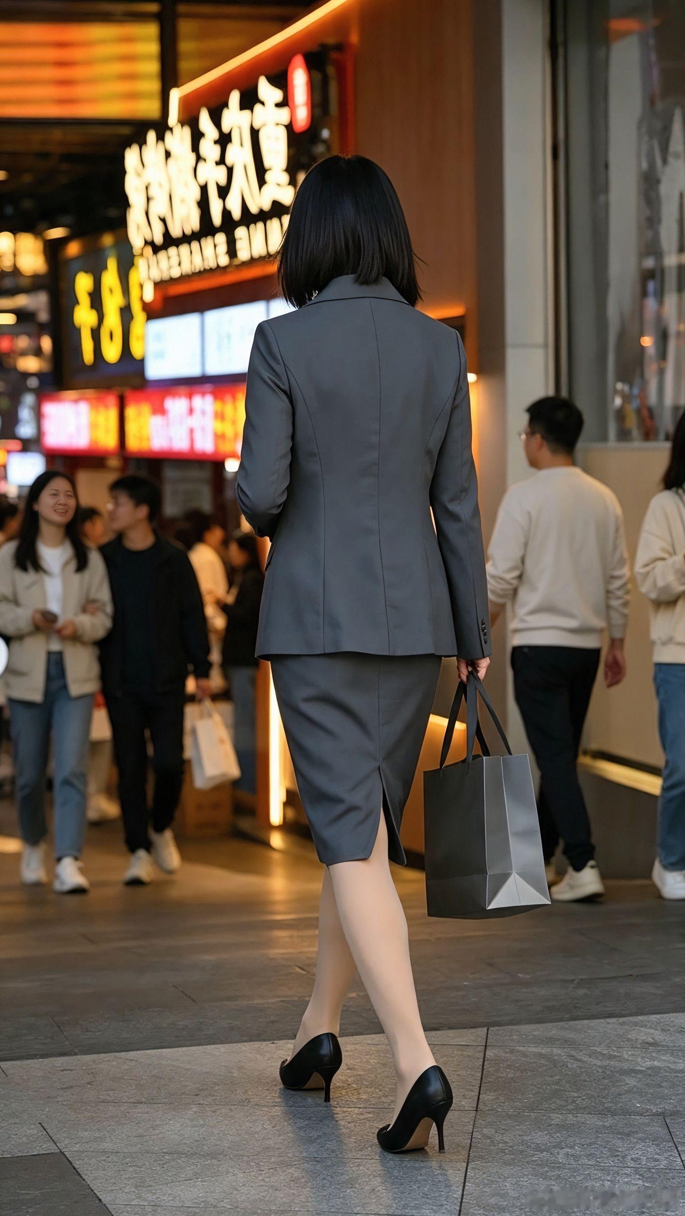街拍美女 职业女性 