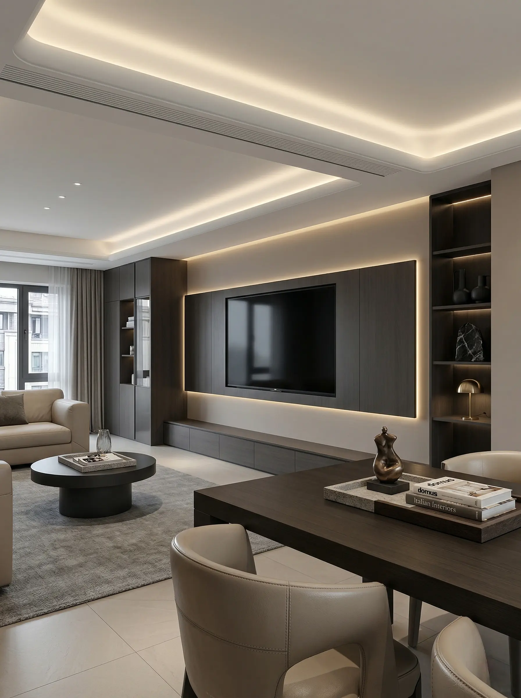 成都146㎡意式极简｜朋友串门直呼高级。