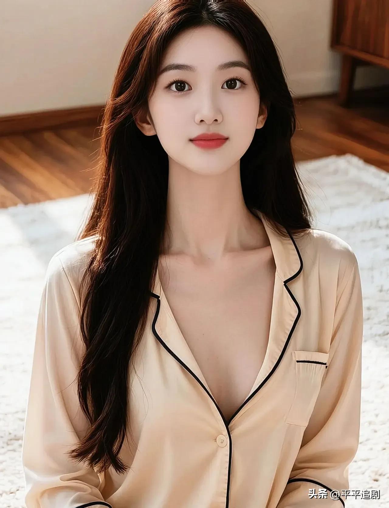 什么样的女人,最有魅力?
慵懒的午后，阳光漫过木地板，
浅杏色睡衣裹着松弛的温柔