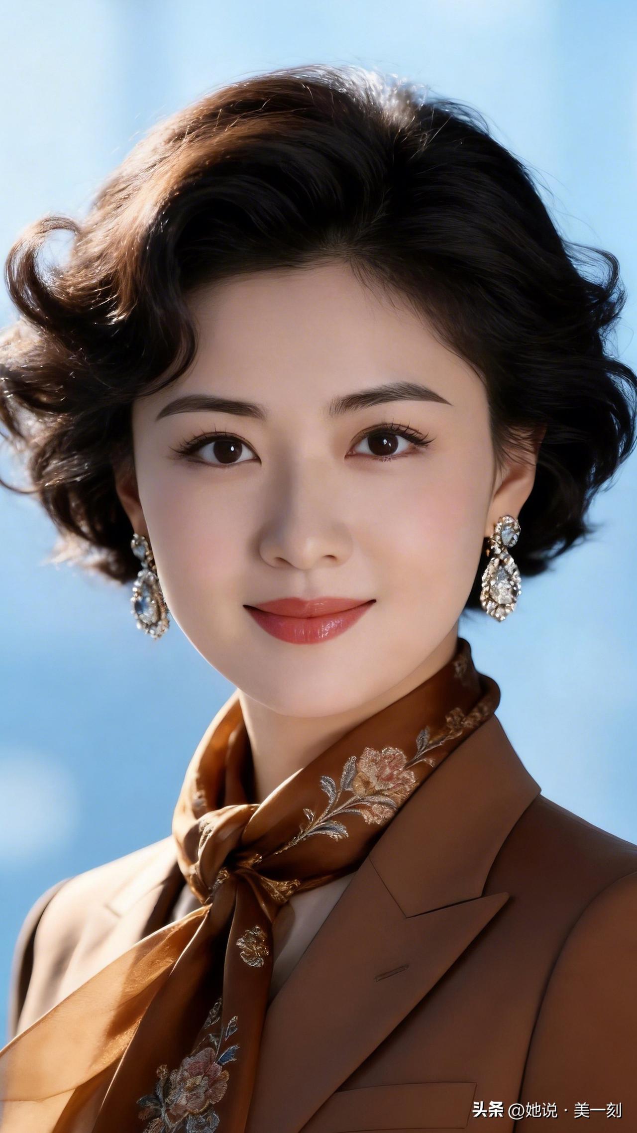 优雅气质，复古风尚，精致的妆容与优雅的装扮完美结合，尽显女性魅力！💄👗💎如