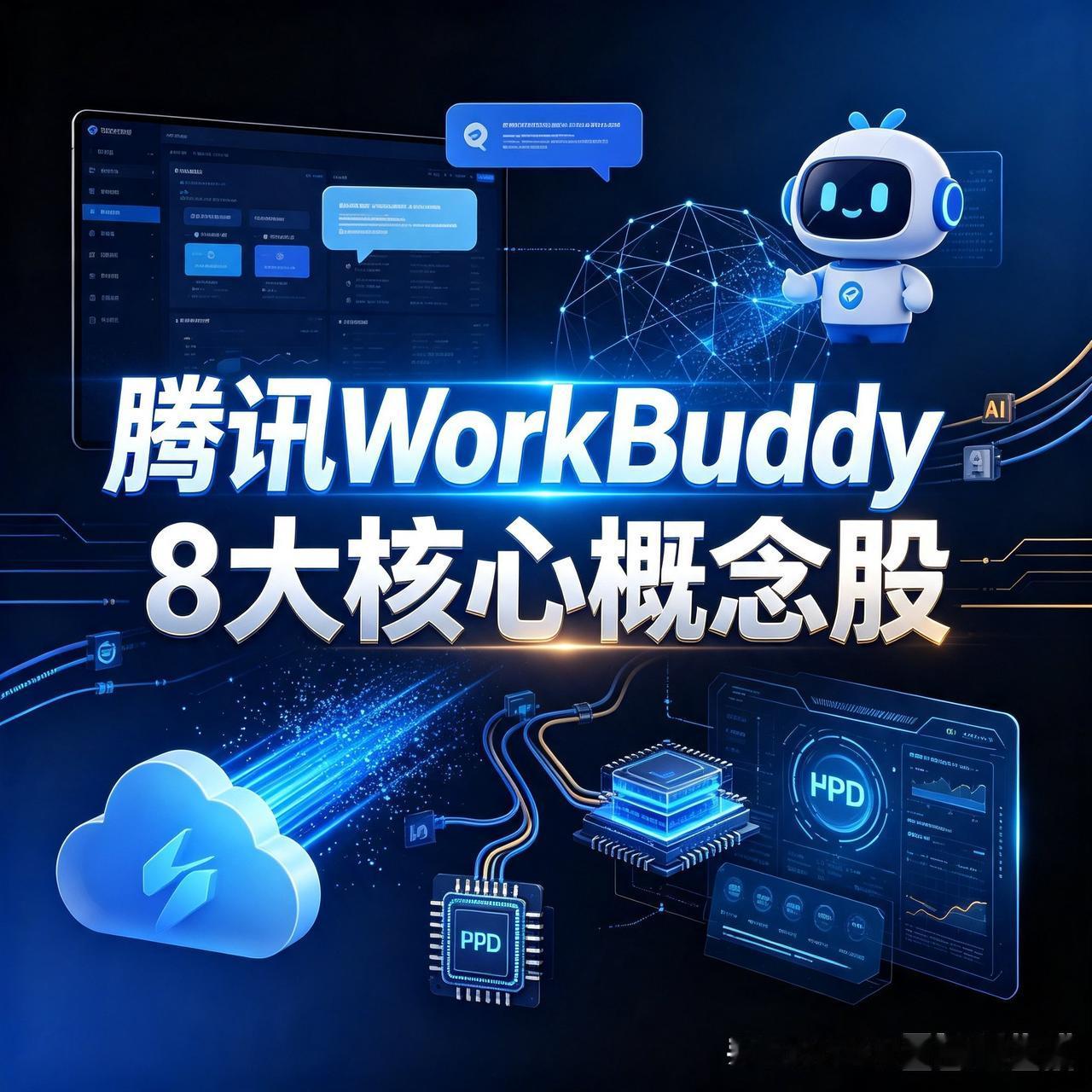 腾讯WorkBuddy8大核心概念股

1、普联软件（300996）
明略科技（