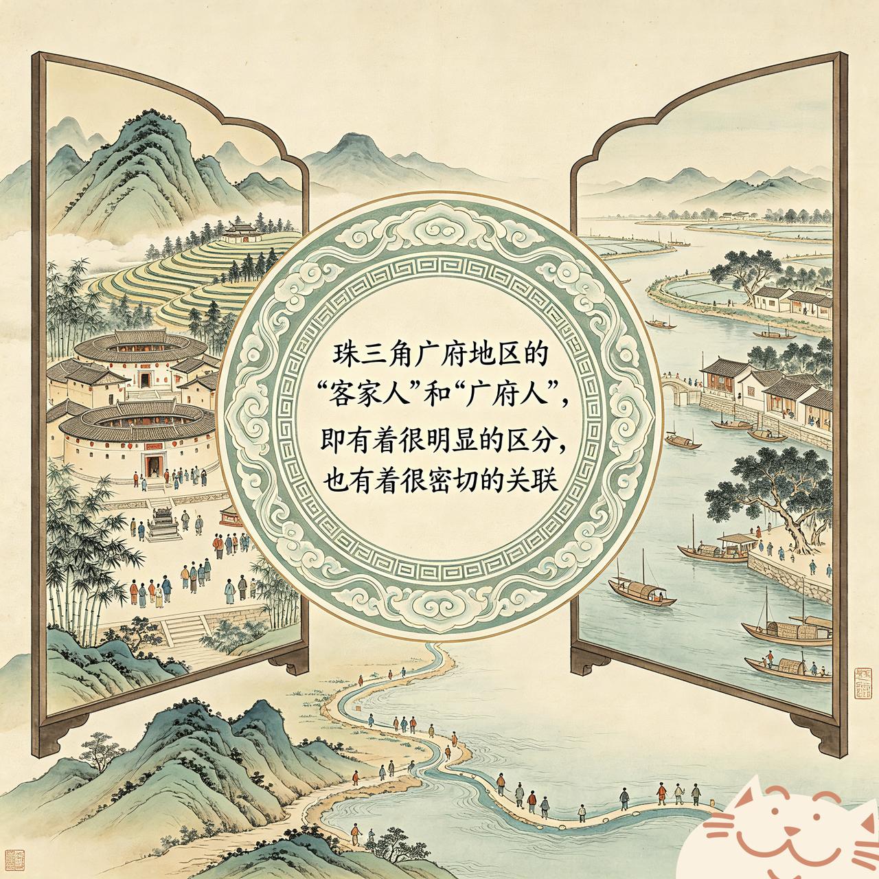 其实，珠三角广府地区的“客家人”和“广府人”之间，既有着很明显的区分，但也有着很