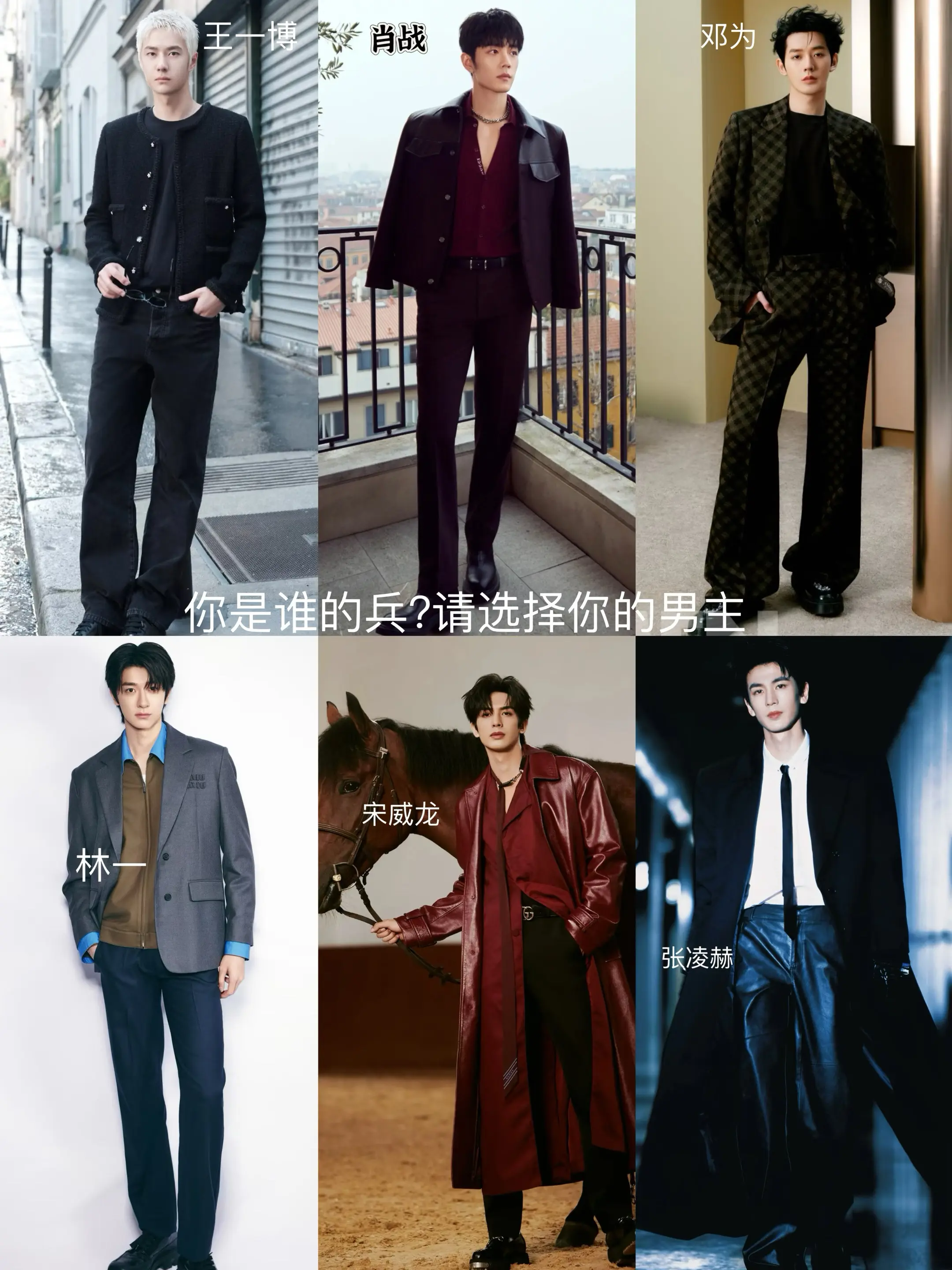 你是谁的兵？请选择你的男主。