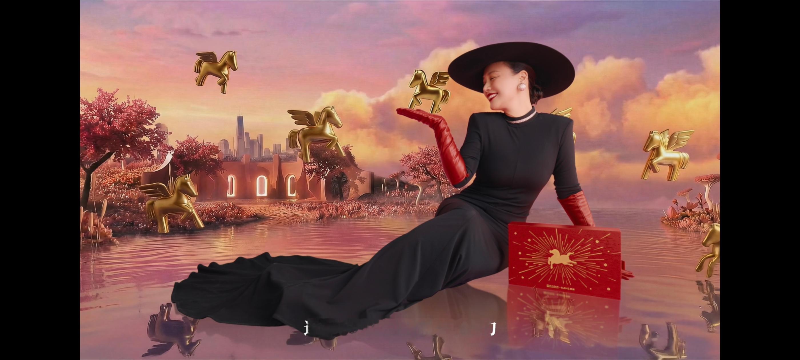 以前觉得马思纯是文艺范儿女王，这次韩束的马年大片彻底刷新了咱的认知！咱小马也可以