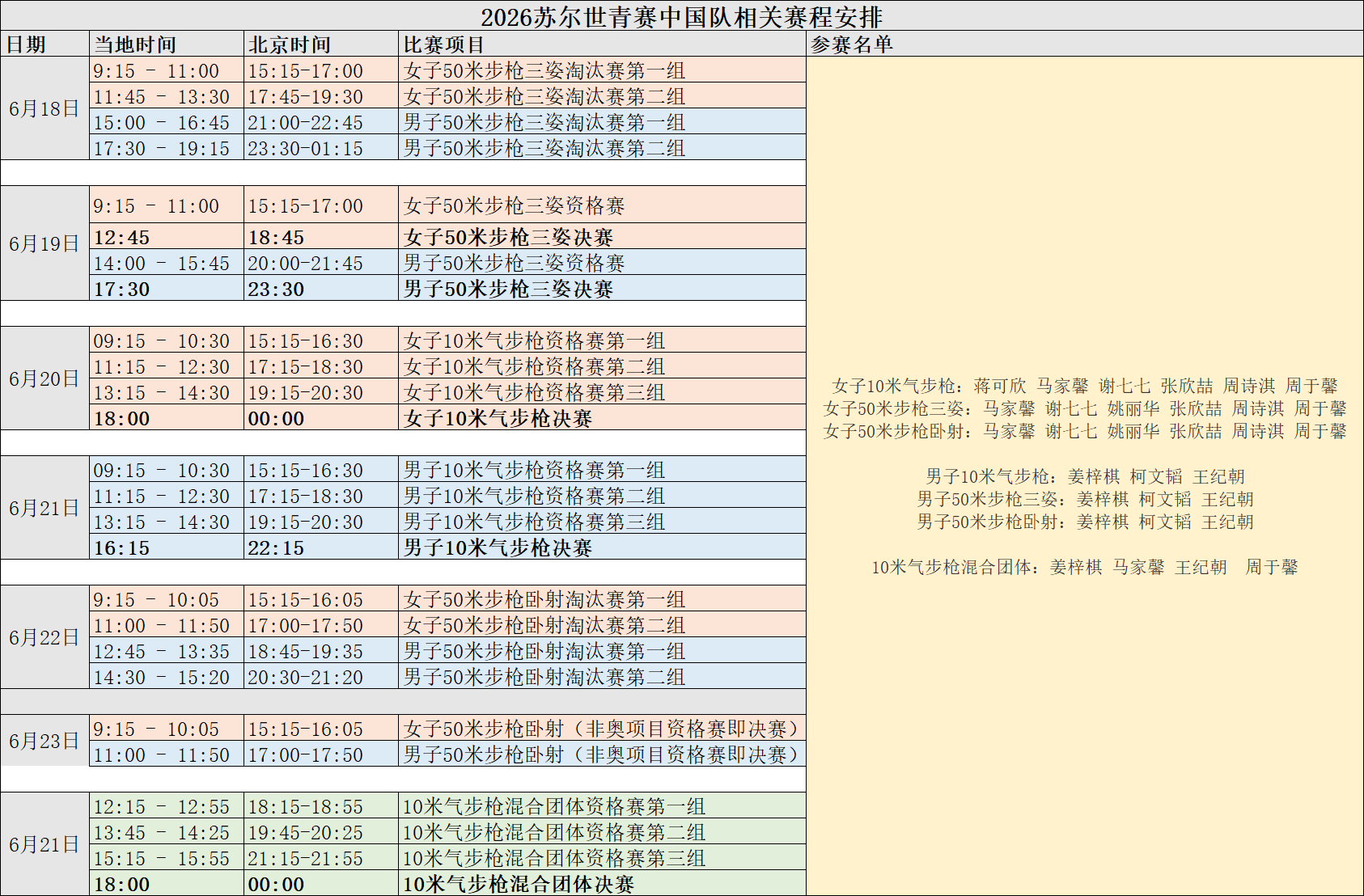 2026苏尔世青赛中国队相关赛程安排（感觉今年这两次德国的赛程不如往年友好了） 