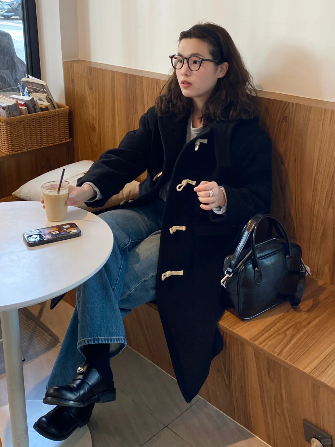 牛角扣大衣OOTD