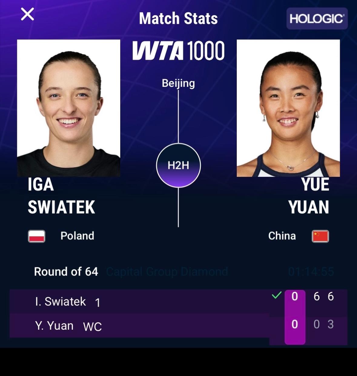 [呲牙]强如丝袜·场场送蛋[捂脸][捂脸][赞][赞]

WTA1000中网女单