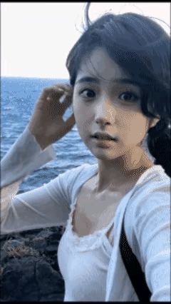 海风很大，很凉快