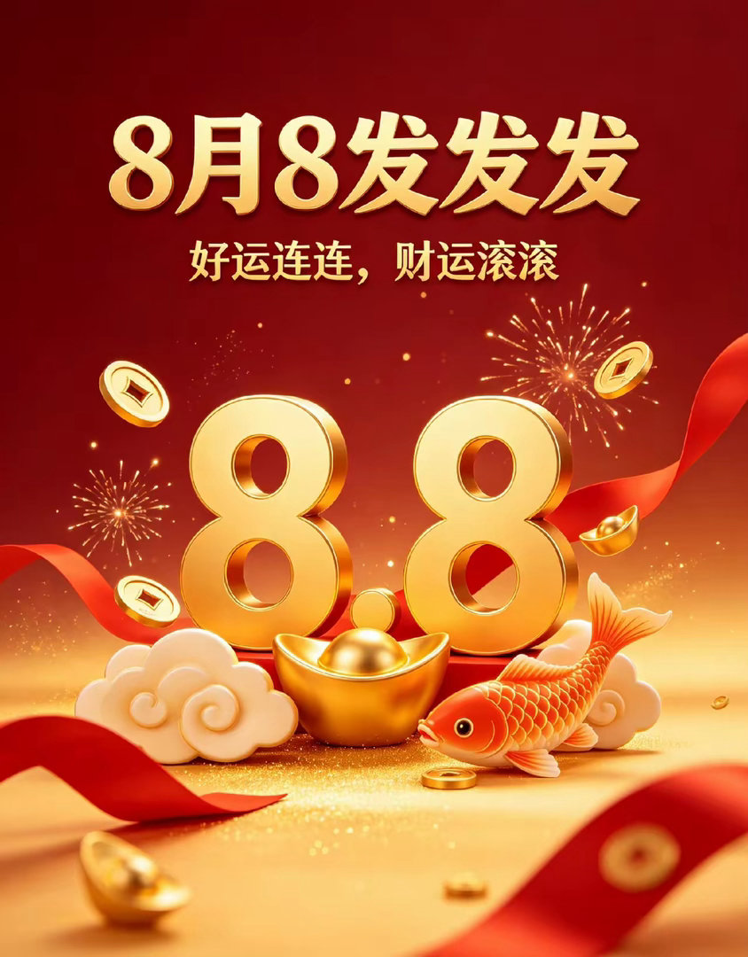 8月8日，“发发发”的好日子谁能不爱！这一天，立秋已过，暑热渐退，秋风送爽。大家