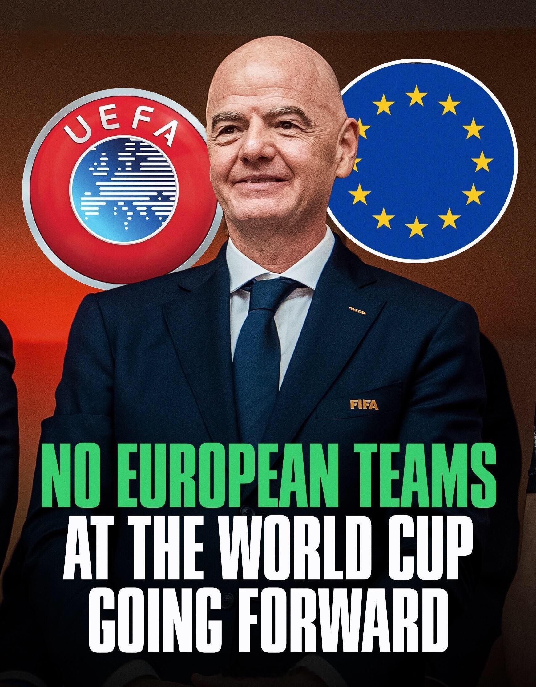 重磅！欧足联所有国家退出fifa世界杯！最新消息，欧足联官方宣布：在FIFA坚持