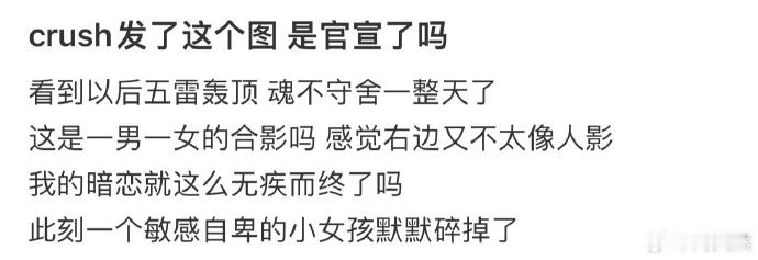 crush发了这个图 是官宣了吗❓ ​ ​​​