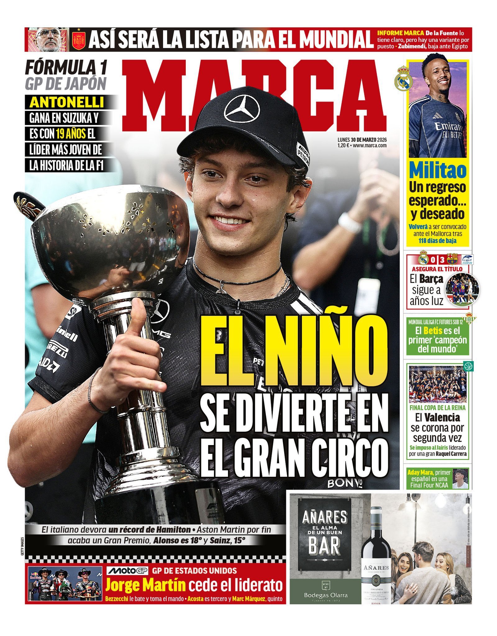 皇马 《马卡》米利唐的回归等待已久又非常需要时隔118天，米利唐进入对阵马略卡大