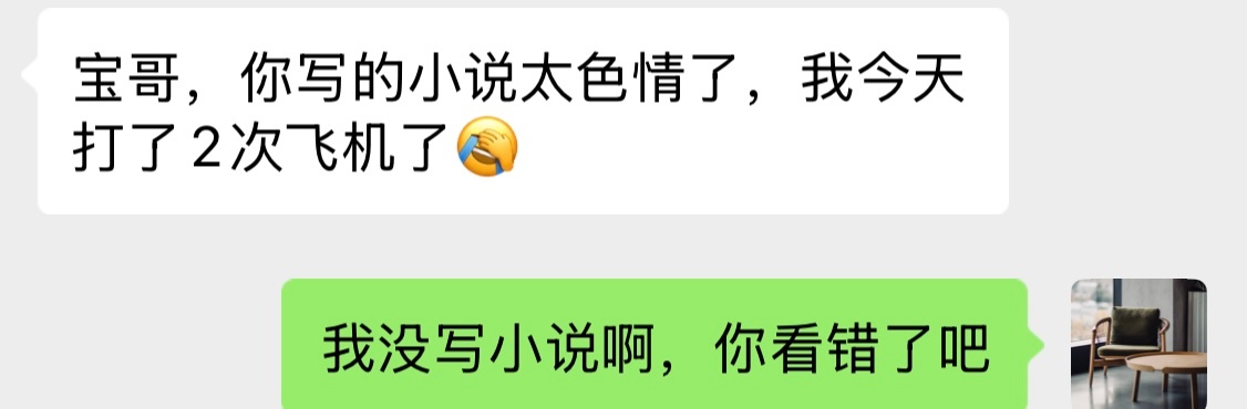 神经病，我什么时候写过小说。 ​​​