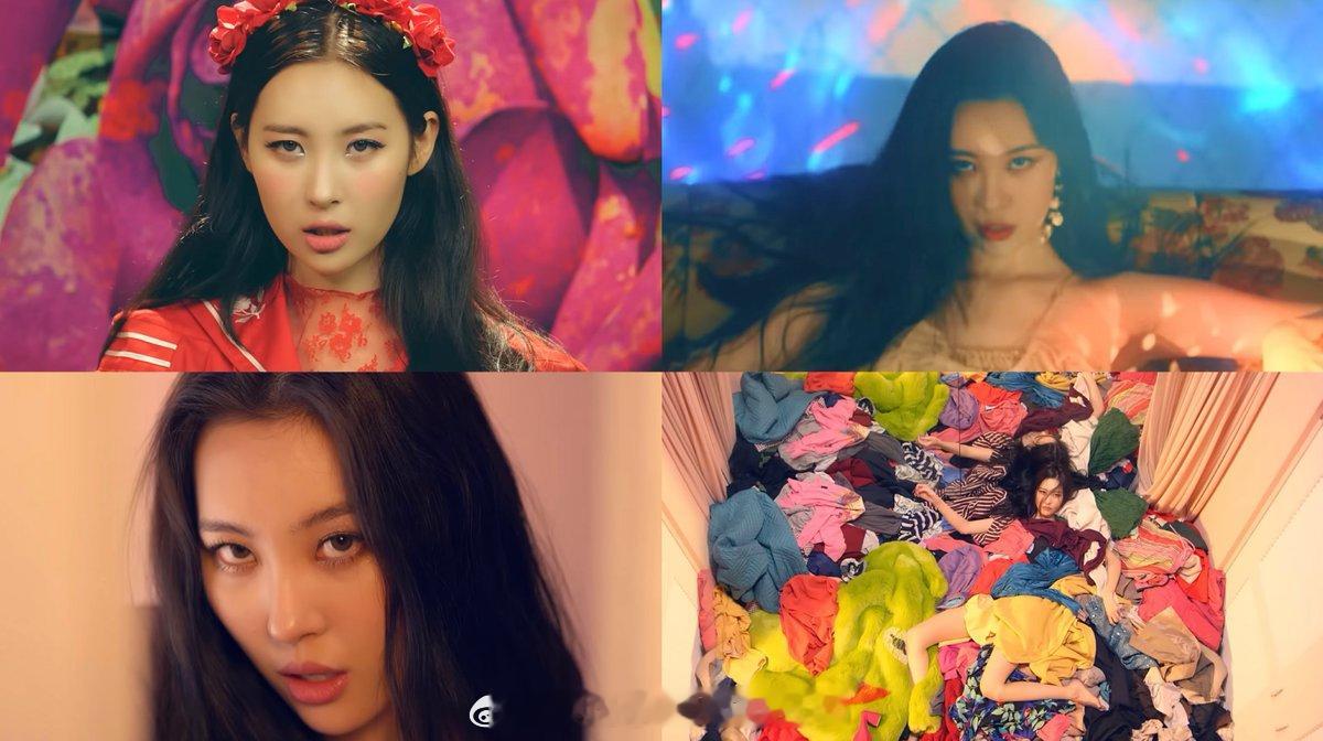 9年前，SUNMI发行单曲《Gashina》🌹单曲发行次周登顶韩国 Gaon数