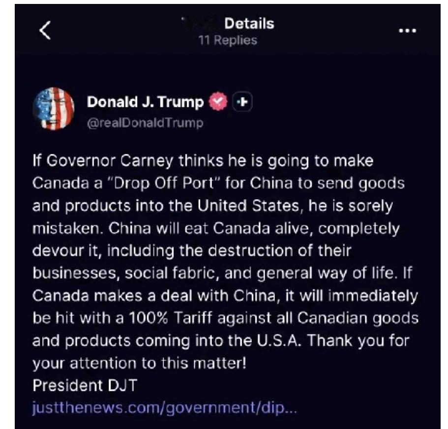 特朗普得谁干谁，应该是为了转移他的爱泼斯坦岛那点事！又干加拿大，实质意在东大！