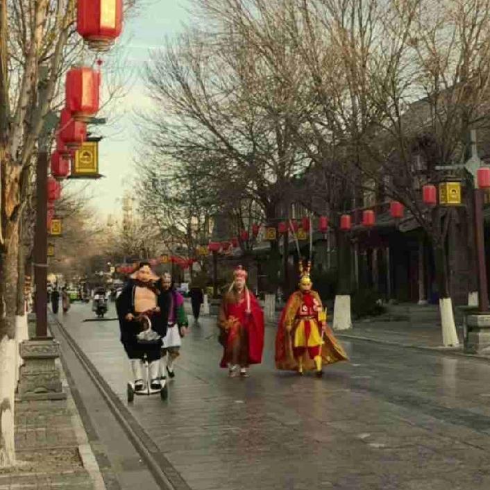 唐僧师徒来聊城东昌古城取经了！
这是说明聊城是神仙住的地方吗？
原来我们一直生活