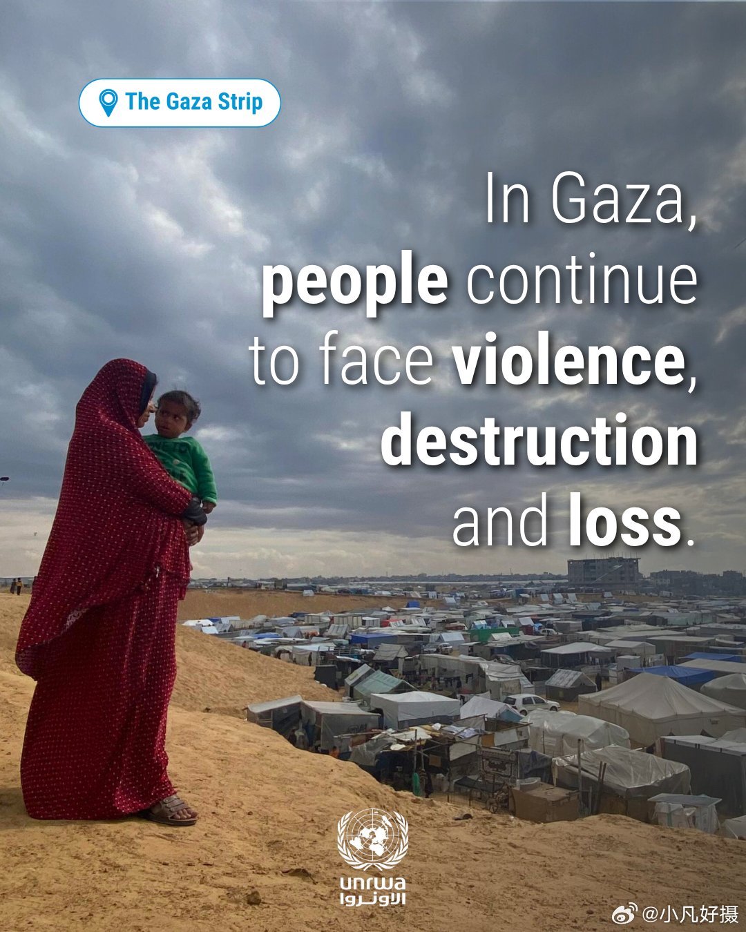 联合国近东巴勒斯坦难民救济和工程处：加沙中的停火只是名义上的停火。近六个月来，空