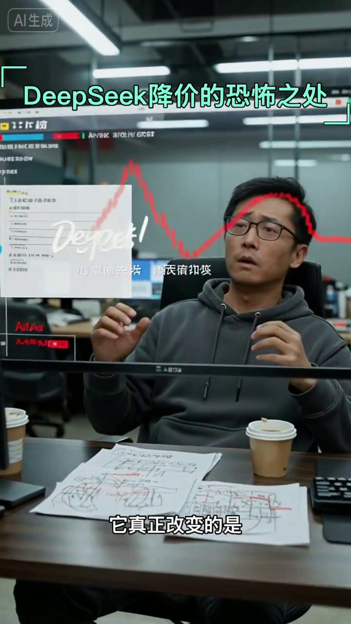 DeepSeek降价的恐怖之处。
DeepSeek永久降价不是模型更便宜了，它真