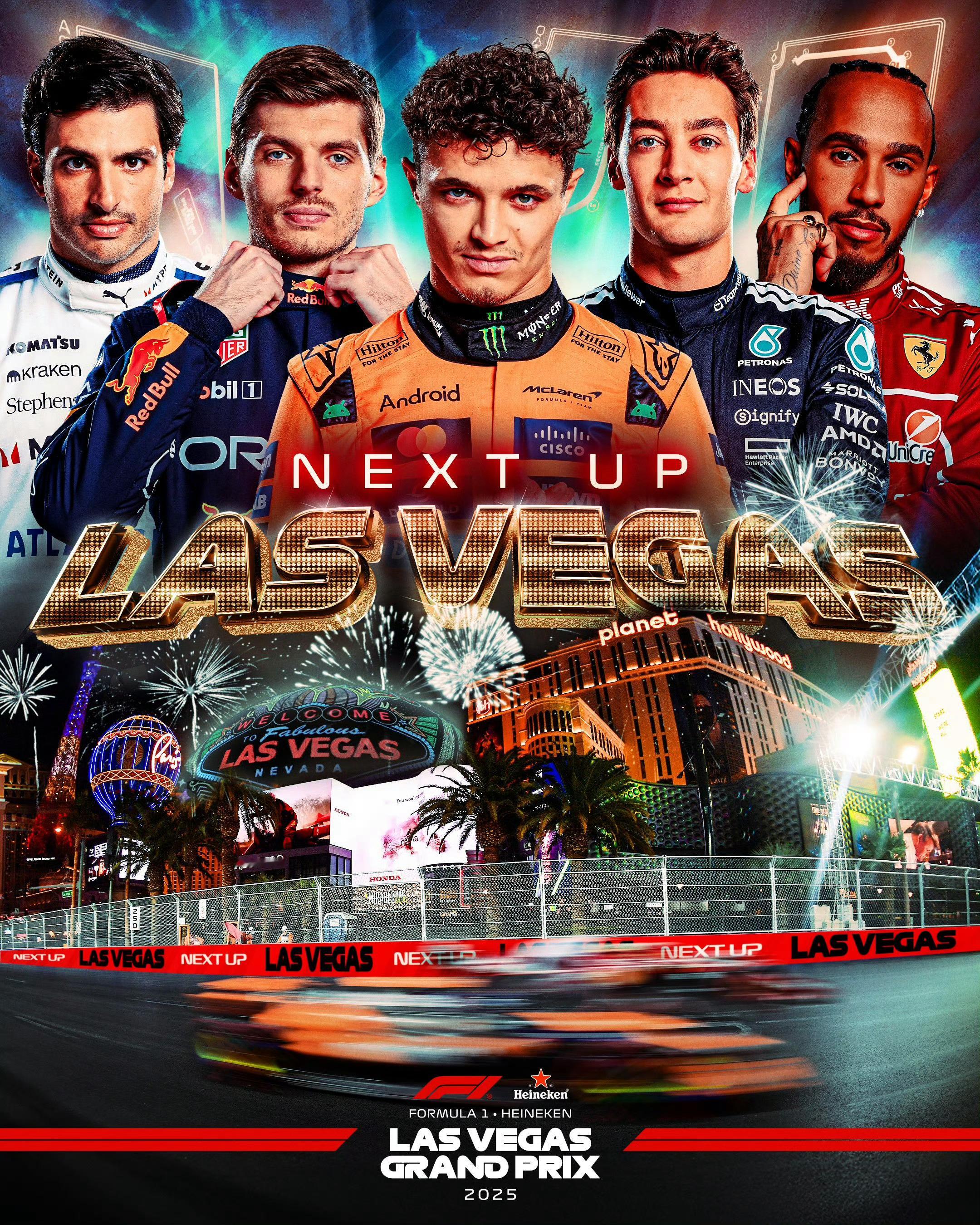 2025赛季F1第22站~拉斯维加斯大奖赛 🇺🇸⏰比赛时间（北京时间）11月