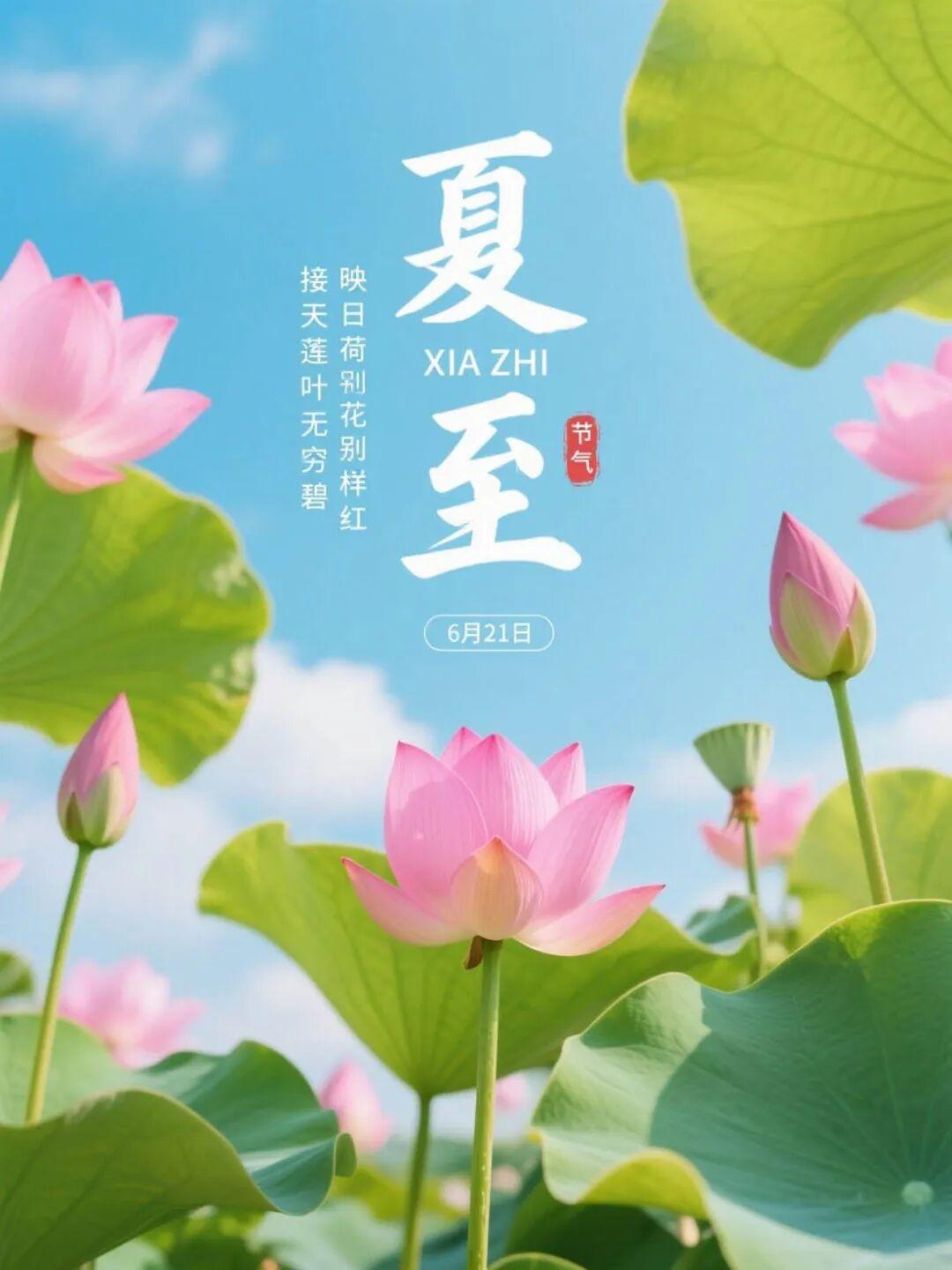 夏至至，愿这个夏天的风凉快一点，身体健康点，快乐多一点，钱包鼓一点，好消息多一点