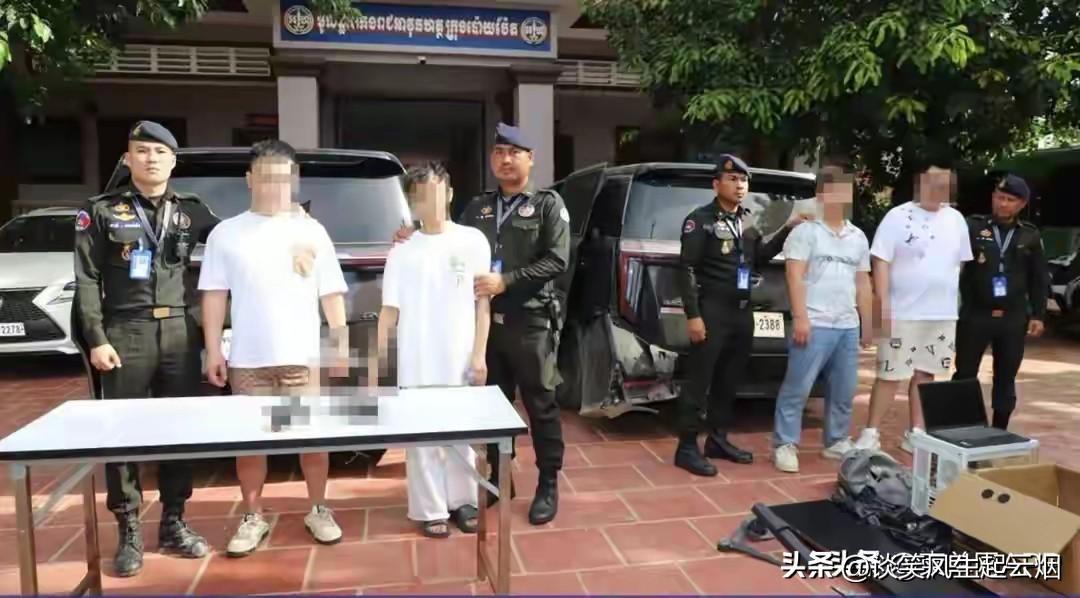 柬埔寨上演警匪大片的追逐战！

五名中国籍人员，驾驶两辆汽车，与柬埔寨警方上演飞