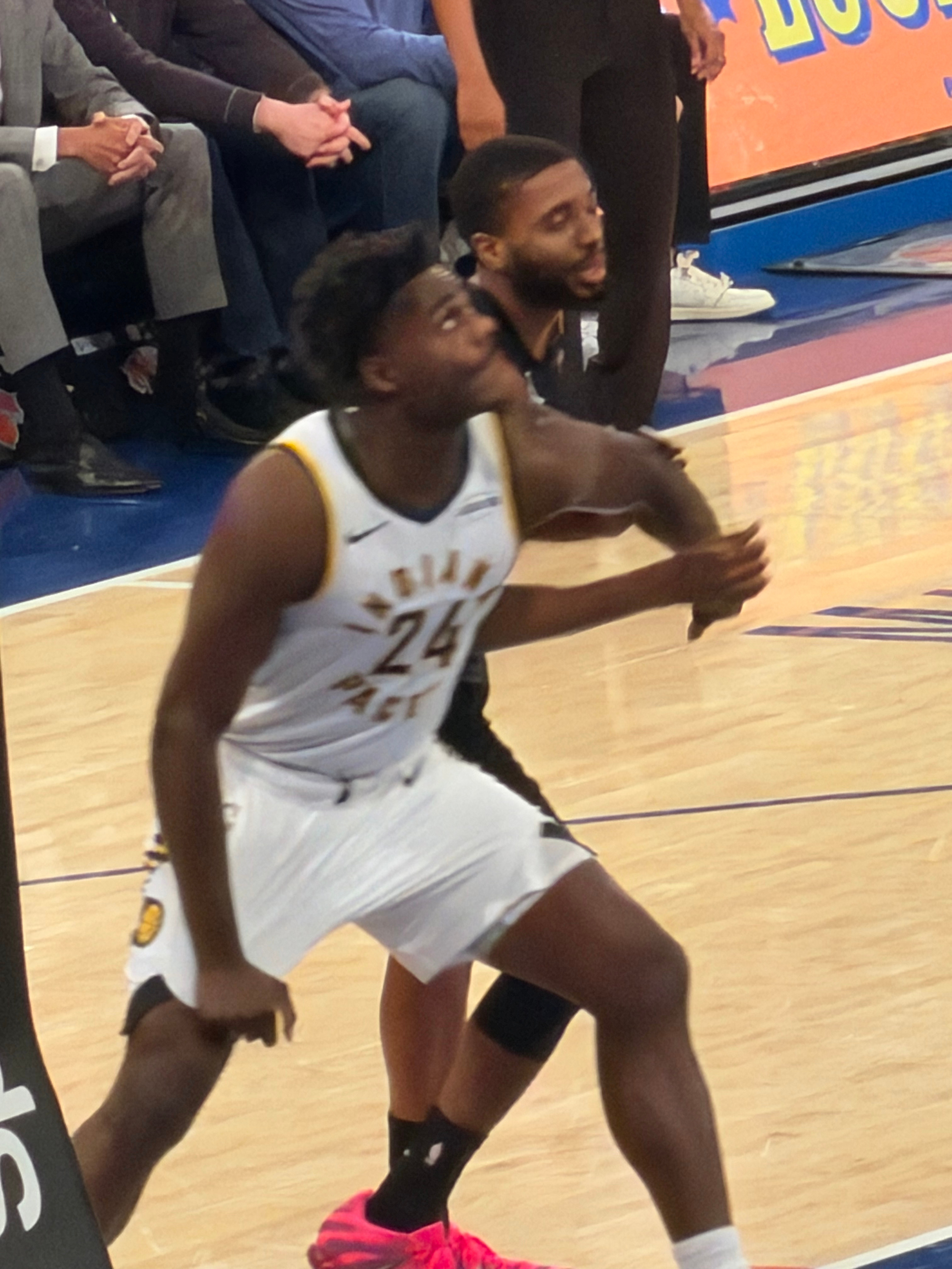 看看前小虎队连得五分！ 美国·Madison Square Garden