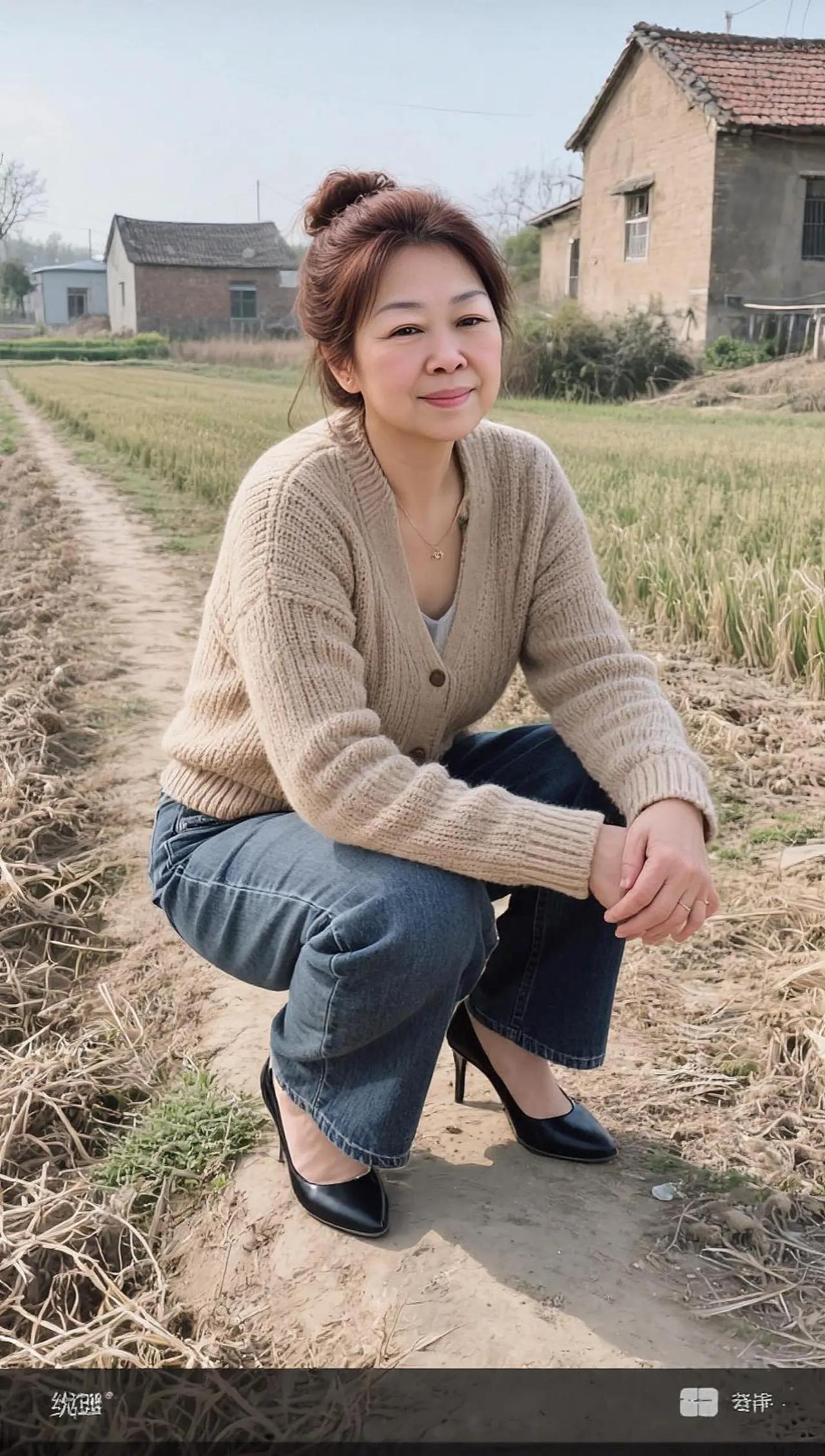 我是地道农村人。AI田园生活照