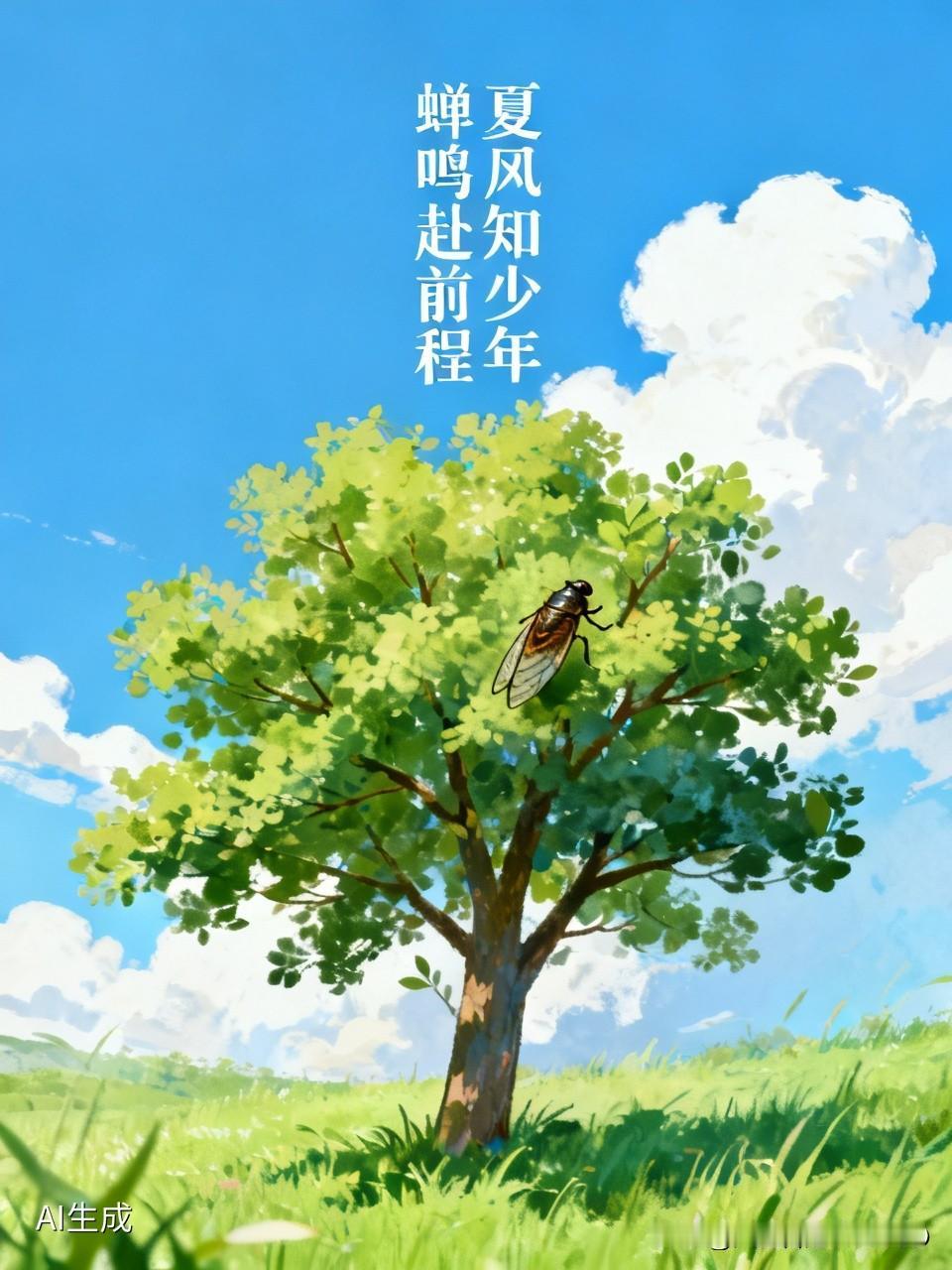 “夏风知少年，蝉鸣赴前程”这段给考生的祝福，又让人感受到温暖和力量。在这里，大家