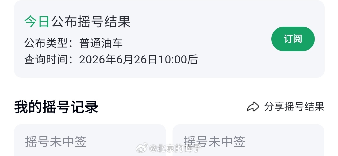 北京小汽车摇号十多年了，去你的吧~👋 