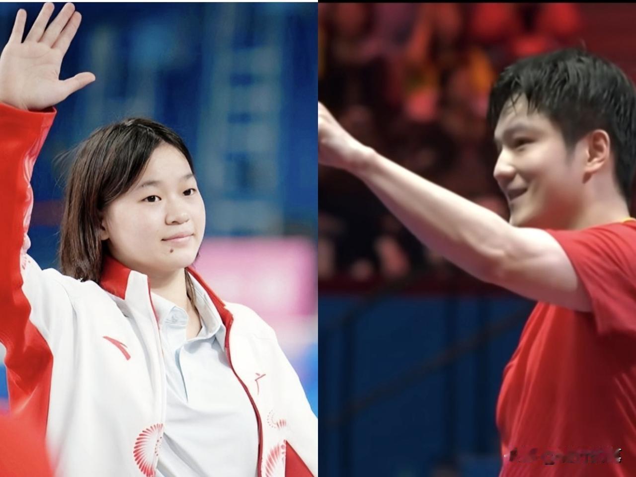 全红婵全运会旅程早早结束，樊振东还在一路高歌。

一个樊振东，一个全红婵，巴黎奥