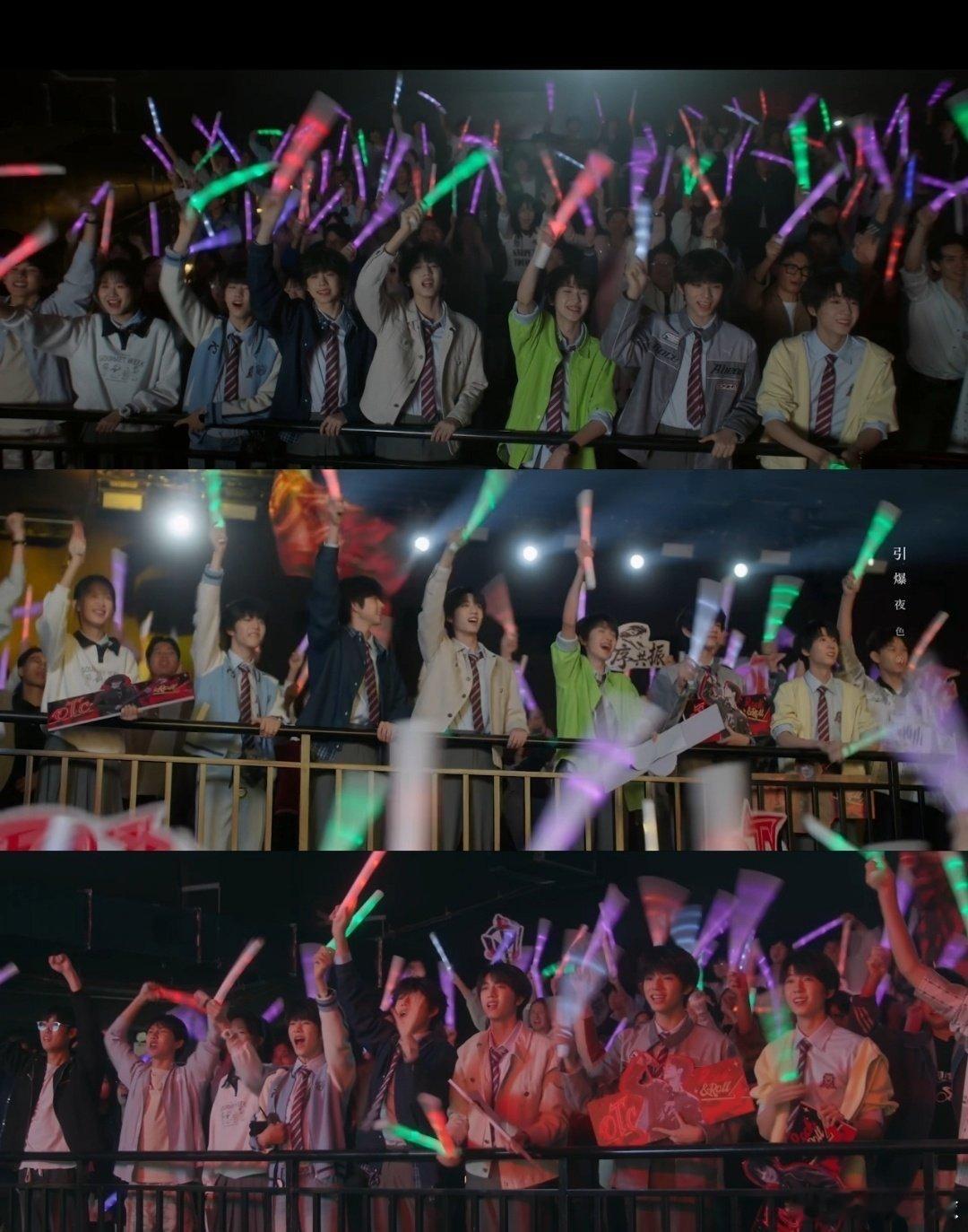 轮到TF四代给别人公演应援了我们的少年时代2新鲜视角来了！TF四代体验台下应援的