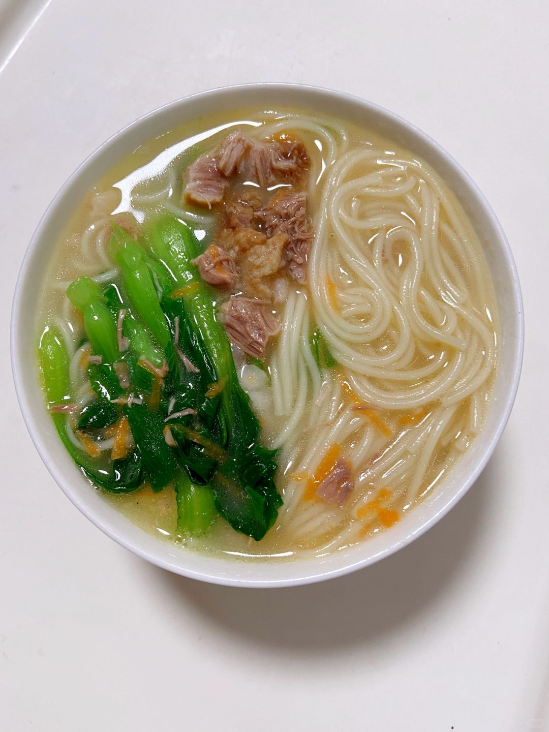 孩子吵着要吃的汤面👍