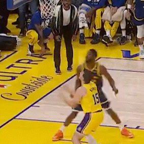 蹲坑式庆祝[哆啦A梦害怕]维金斯首创[笑cry]#金州勇士[超话]##湖人vs勇