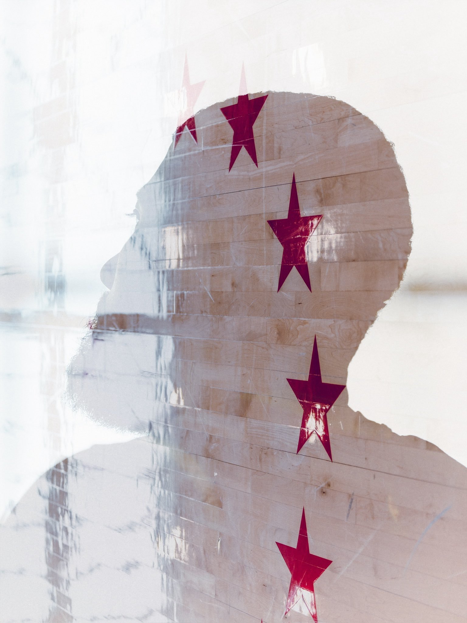 篮球艺术！费城76人官方更新动态，分享了一组球员头像艺术照！费城76人新赛季篮不