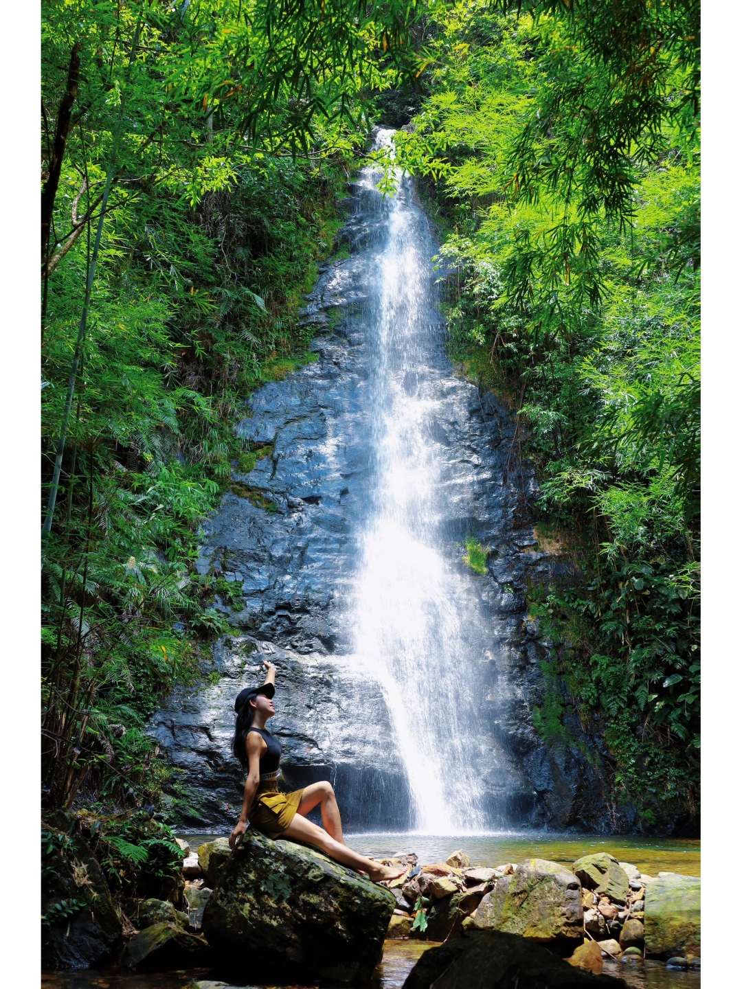 广州避暑｜在山谷大瀑布玩水💦太清凉啦！