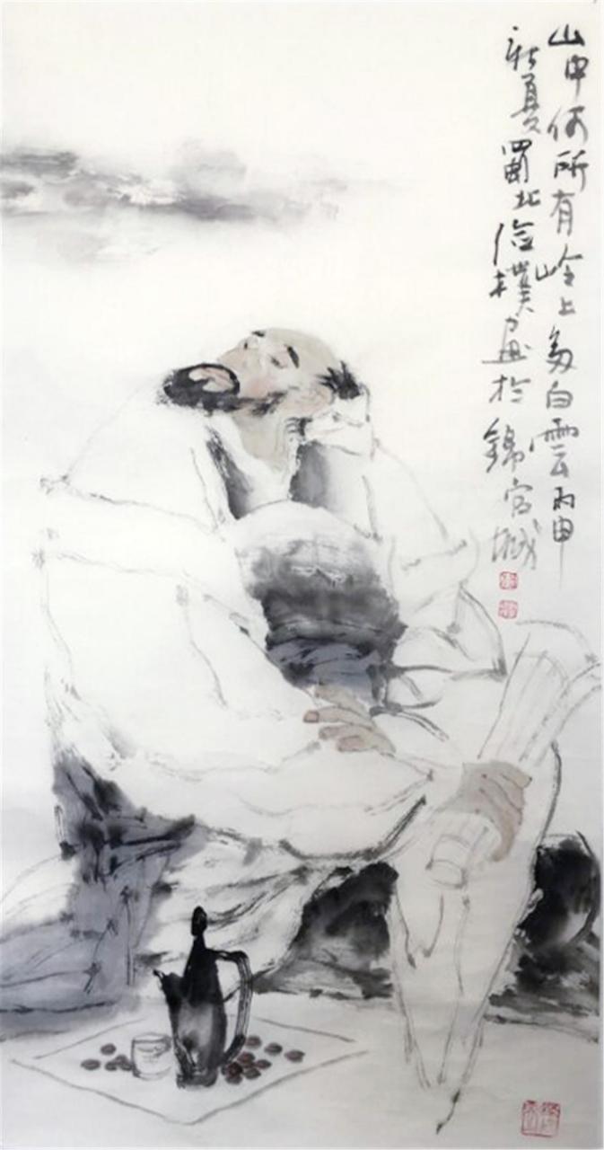 上联：白云伴岭中国画
下联：[比心]

网络图片/诚谢侵删